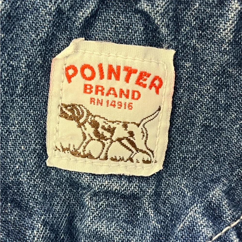 VTG 70s Bib Overalls by Pointer made USA Farmer Workwear Denim